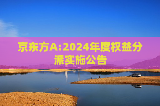 京东方A:2024年度权益分派实施公告