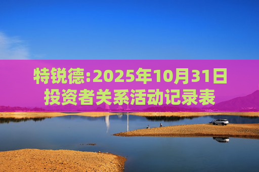 特锐德:2025年10月31日投资者关系活动记录表  第1张