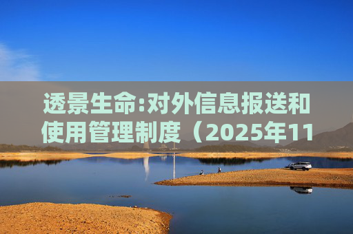 透景生命:对外信息报送和使用管理制度（2025年11月）