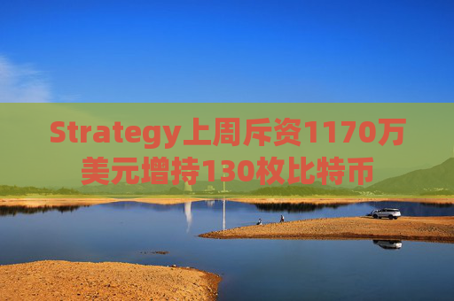 Strategy上周斥资1170万美元增持130枚比特币
