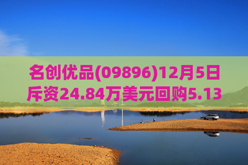 名创优品(09896)12月5日斥资24.84万美元回购5.13万股