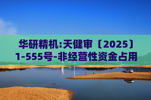 华研精机:天健审〔2025〕1-555号-非经营性资金占用及其他关联资金往来情况的专项审计说明  第1张