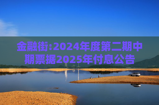 金融街:2024年度第二期中期票据2025年付息公告