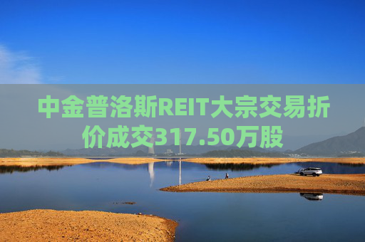 中金普洛斯REIT大宗交易折价成交317.50万股
