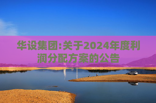 华设集团:关于2024年度利润分配方案的公告  第1张