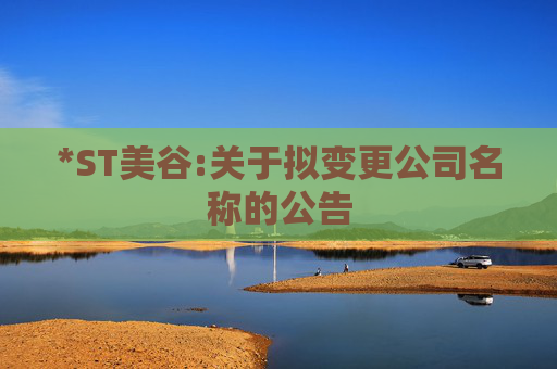 *ST美谷:关于拟变更公司名称的公告