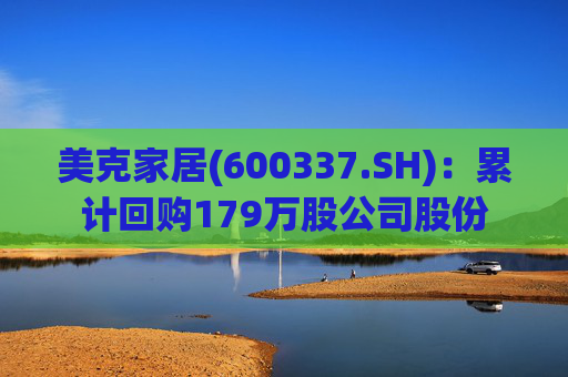美克家居(600337.SH)：累计回购179万股公司股份