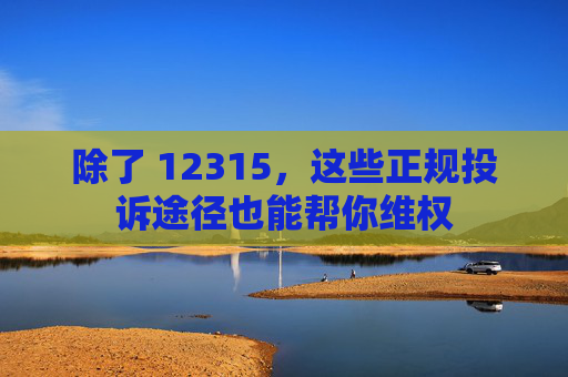 除了 12315，这些正规投诉途径也能帮你维权