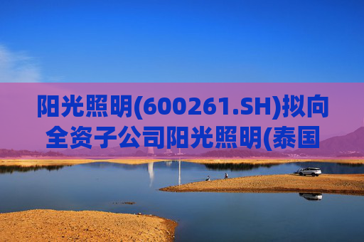 阳光照明(600261.SH)拟向全资子公司阳光照明(泰国)增资3.24亿元用于建设泰国生产基地  第1张