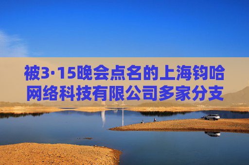 被3·15晚会点名的上海钧哈网络科技有限公司多家分支机构已注销