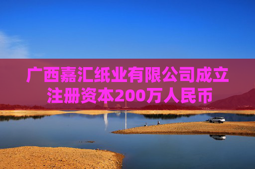 广西嘉汇纸业有限公司成立 注册资本200万人民币