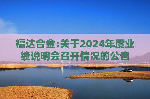 福达合金:关于2024年度业绩说明会召开情况的公告  第1张