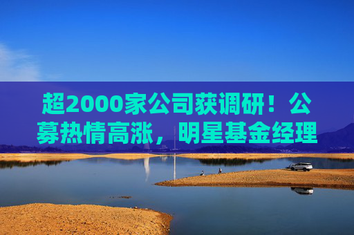 超2000家公司获调研！公募热情高涨，明星基金经理现身  第1张