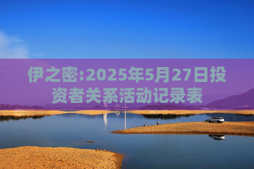 伊之密:2025年5月27日投资者关系活动记录表  第1张