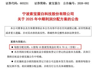 新年第一天，A股公司“送红包”！